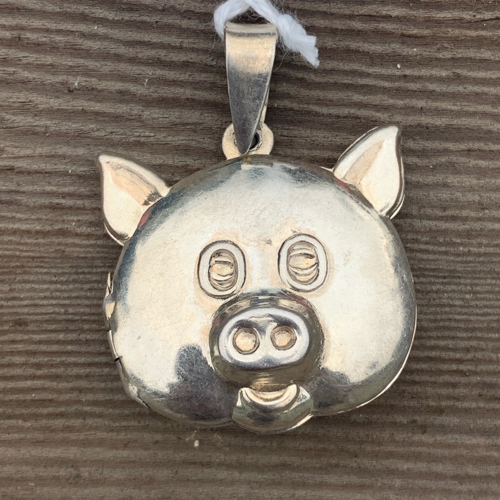 Porky Pig Silver Charm